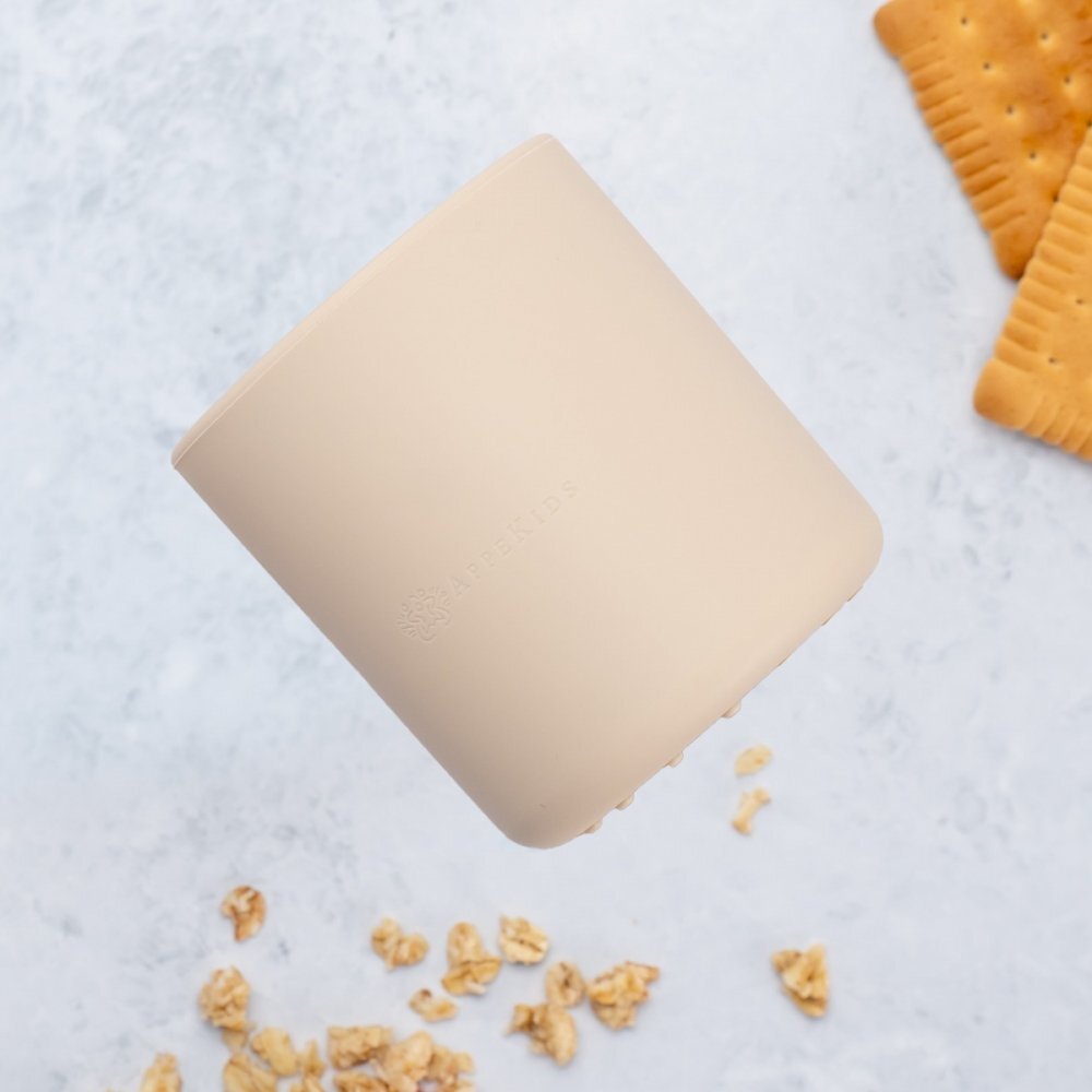 APPEKIDS Pahar din silicon Bubble Beige