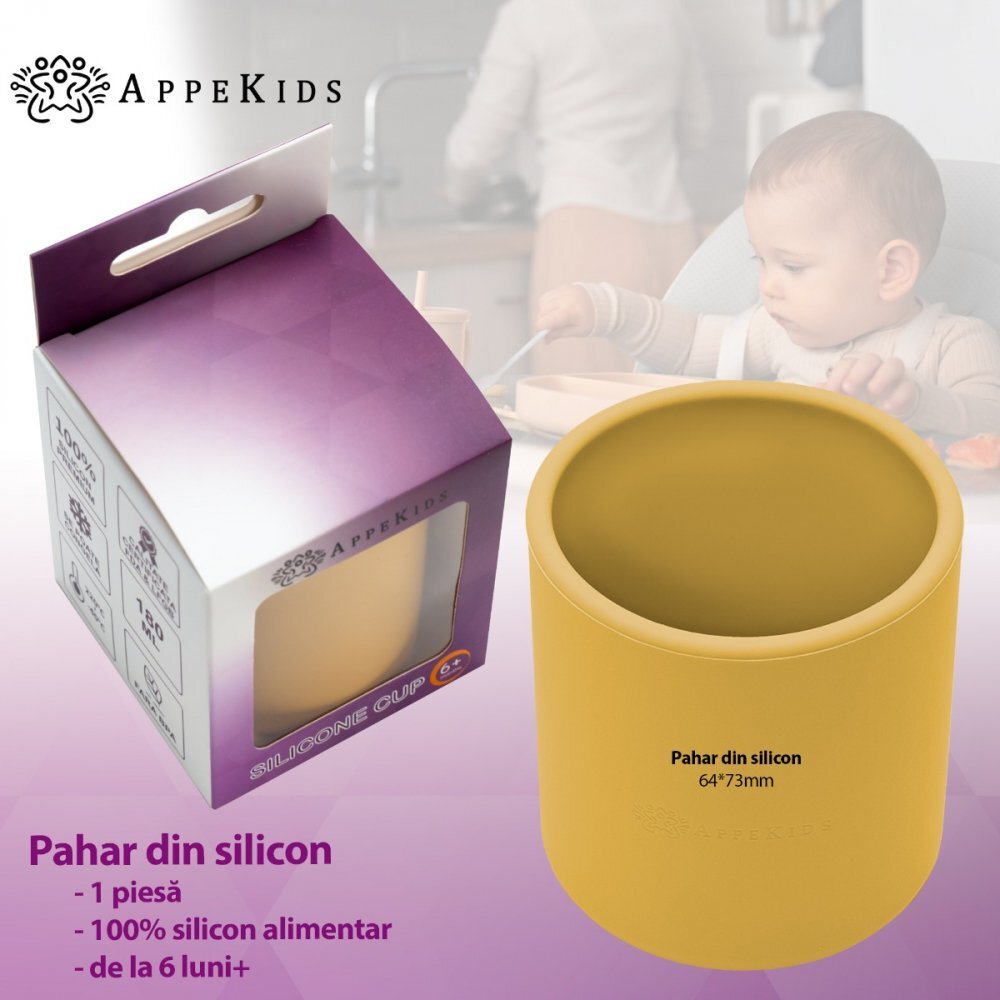 APPEKIDS Pahar din silicon Honey