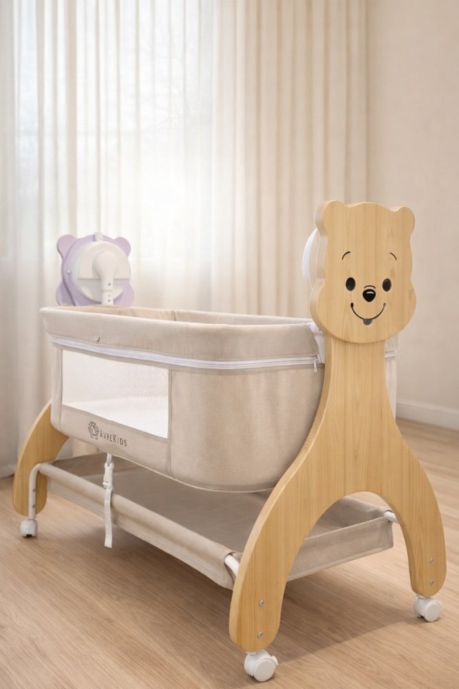 APPEKIDS Patut multifunctional Buggy cu leganare electrica sunete si bluetooth