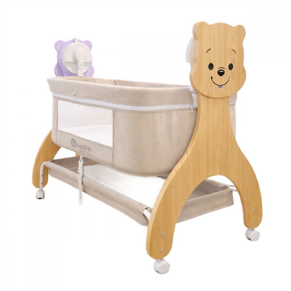 APPEKIDS Patut multifunctional Buggy cu leganare electrica sunete si bluetooth
