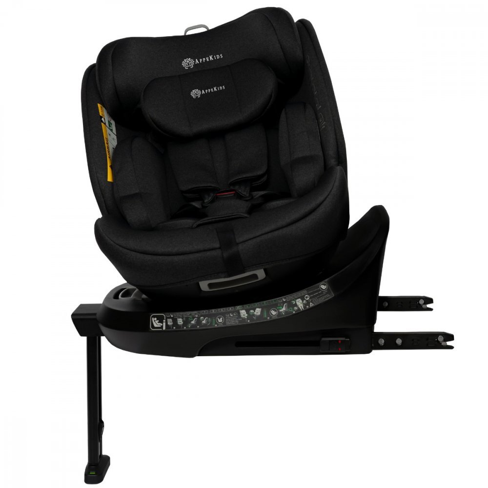 APPEKIDS Scaun auto I-Size 40-150 cm Rear Facing 360 Pro Confort black
