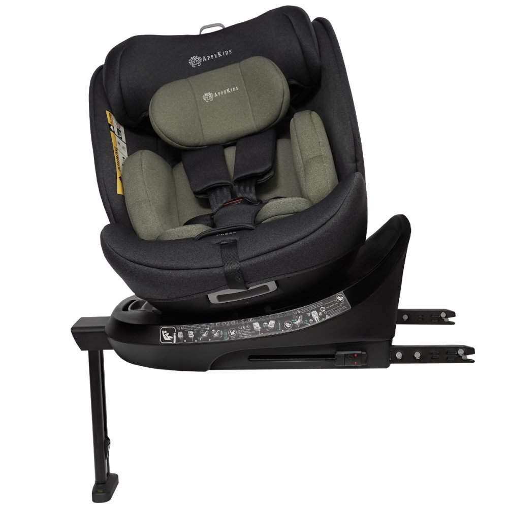 APPEKIDS Scaun auto I-Size 40-150 cm Rear Facing 360 Pro Confort green