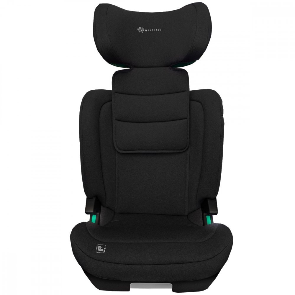APPEKIDS Scaun auto pentru copii Q-Fix Black i-size 100-150 cm spatar reglabil teriera ajustabila SPS