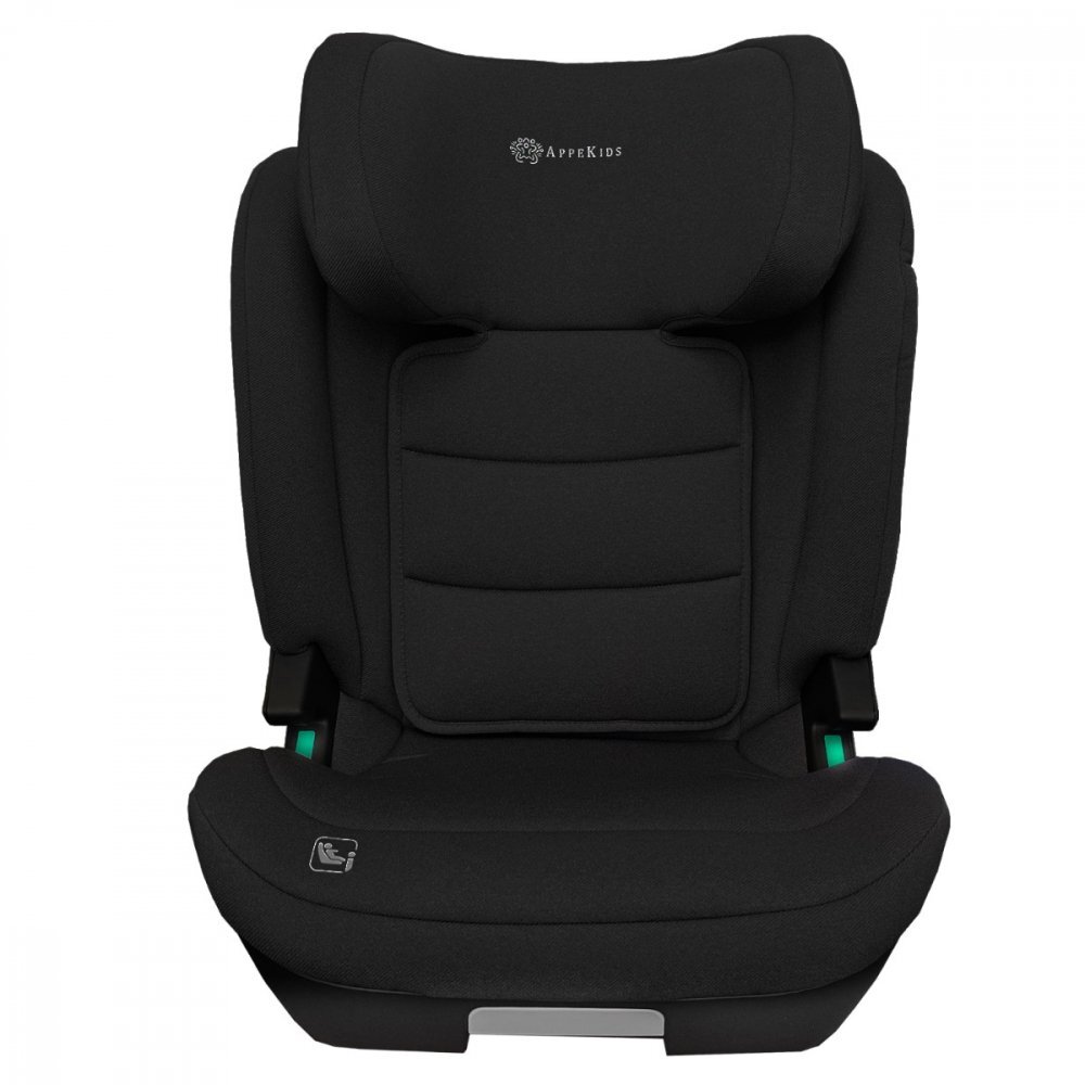 APPEKIDS Scaun auto pentru copii Q-Fix Black i-size 100-150 cm spatar reglabil teriera ajustabila SPS