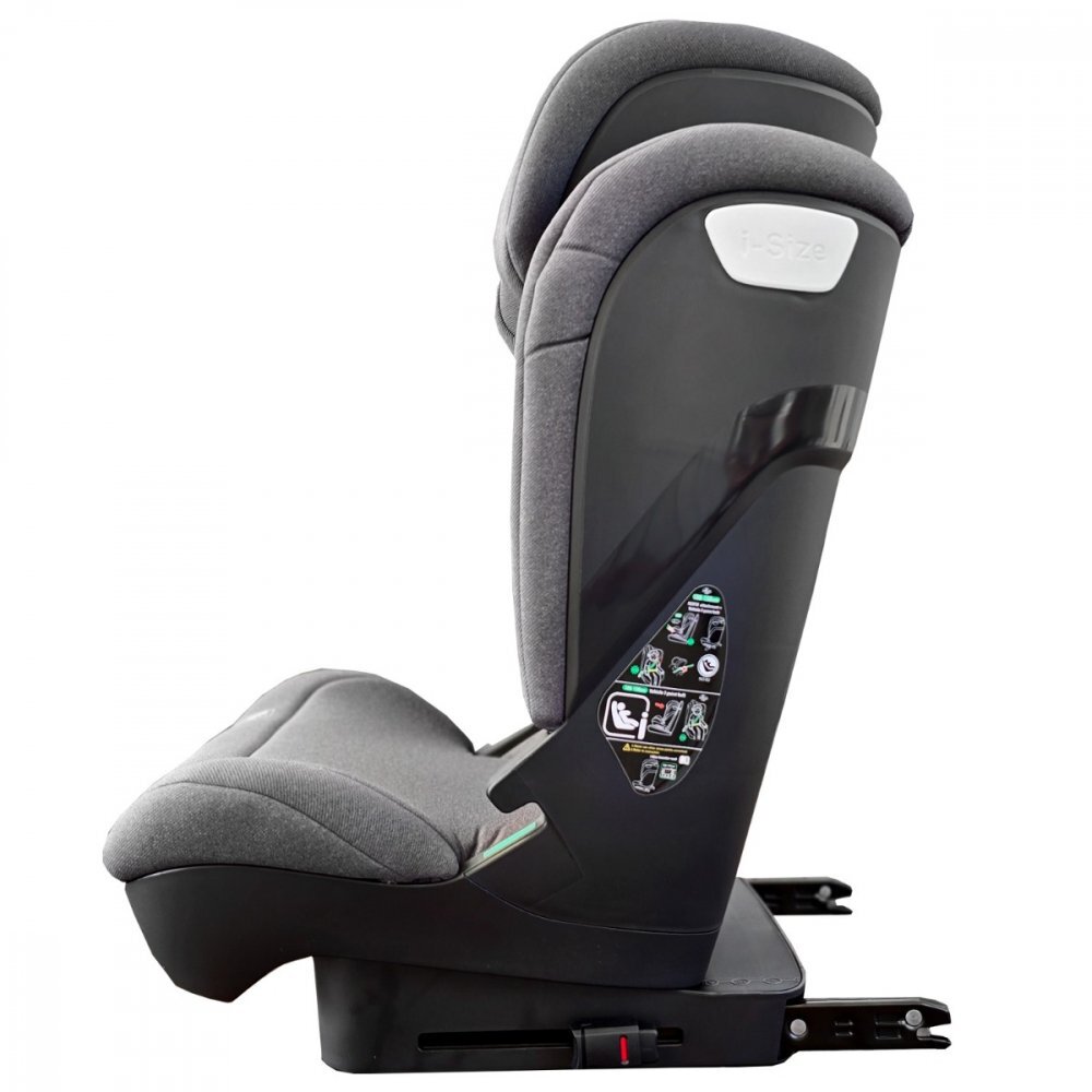 APPEKIDS Scaun auto pentru copii Q-Fix Grey i-size 100-150 cm spatar reglabil teriera ajustabila SPS