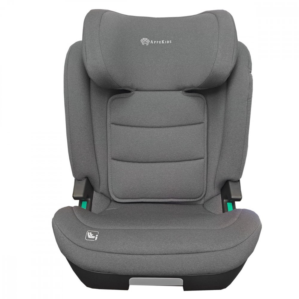 APPEKIDS Scaun auto pentru copii Q-Fix Grey i-size 100-150 cm spatar reglabil teriera ajustabila SPS