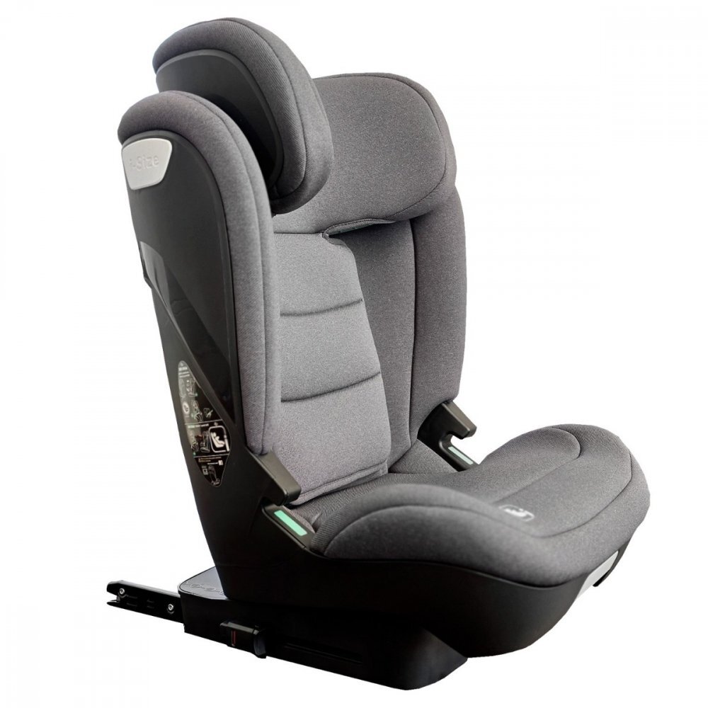 APPEKIDS Scaun auto pentru copii Q-Fix Grey i-size 100-150 cm spatar reglabil teriera ajustabila SPS