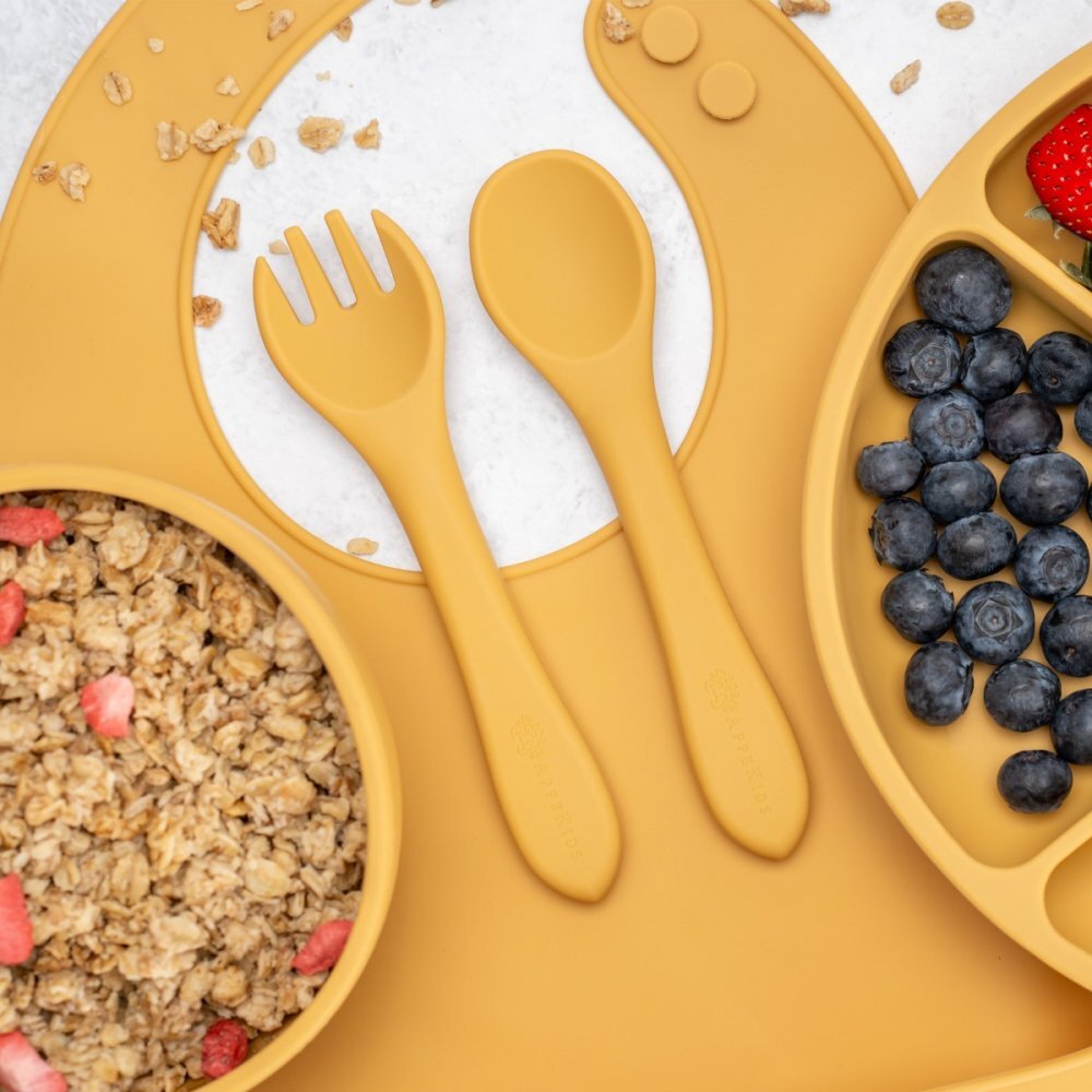 APPEKIDS Set diversificare din silicon 5 piese Classic Honey