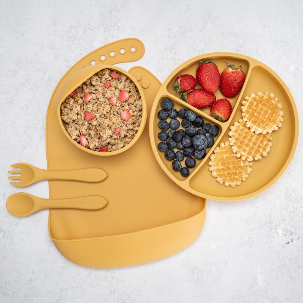 APPEKIDS Set diversificare din silicon 5 piese Classic Honey