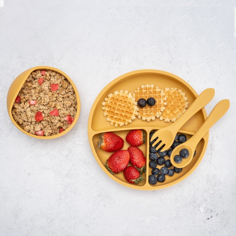 APPEKIDS Set diversificare din silicon Basic Honey
