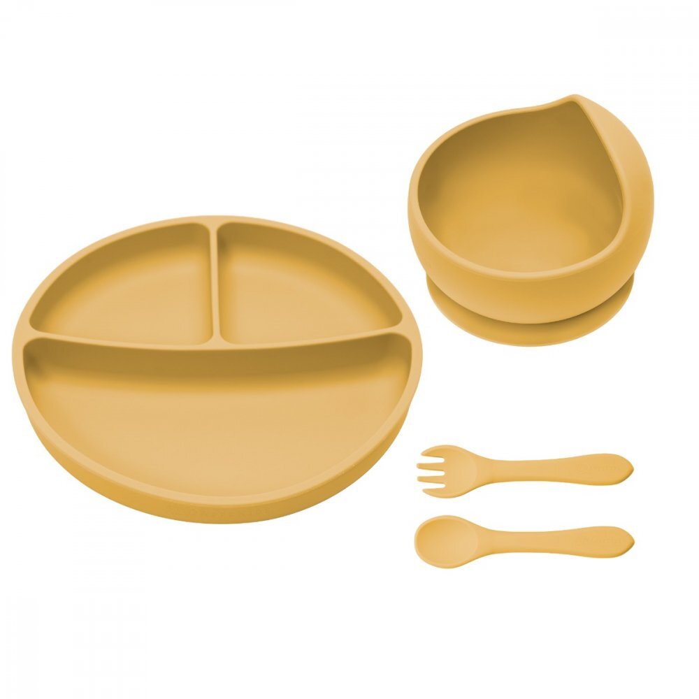 APPEKIDS Set diversificare din silicon Basic Honey