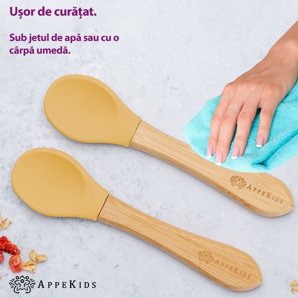 APPEKIDS Set lingurite din bambus Honey