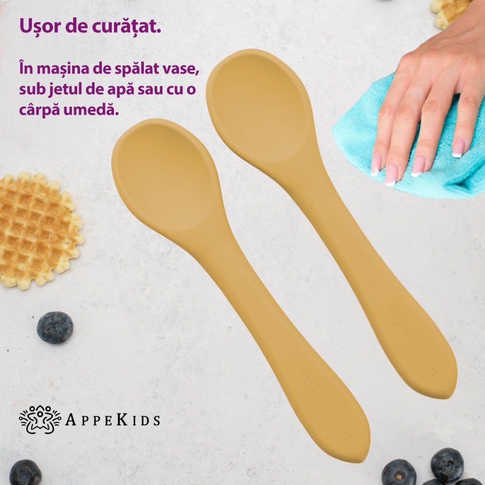 APPEKIDS Set lingurite din silicon Honey