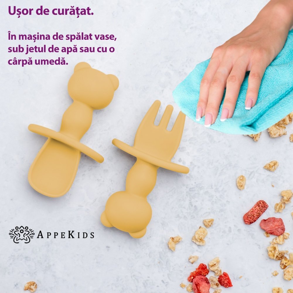 APPEKIDS Set tacamuri din silicon The Little Bear Honey