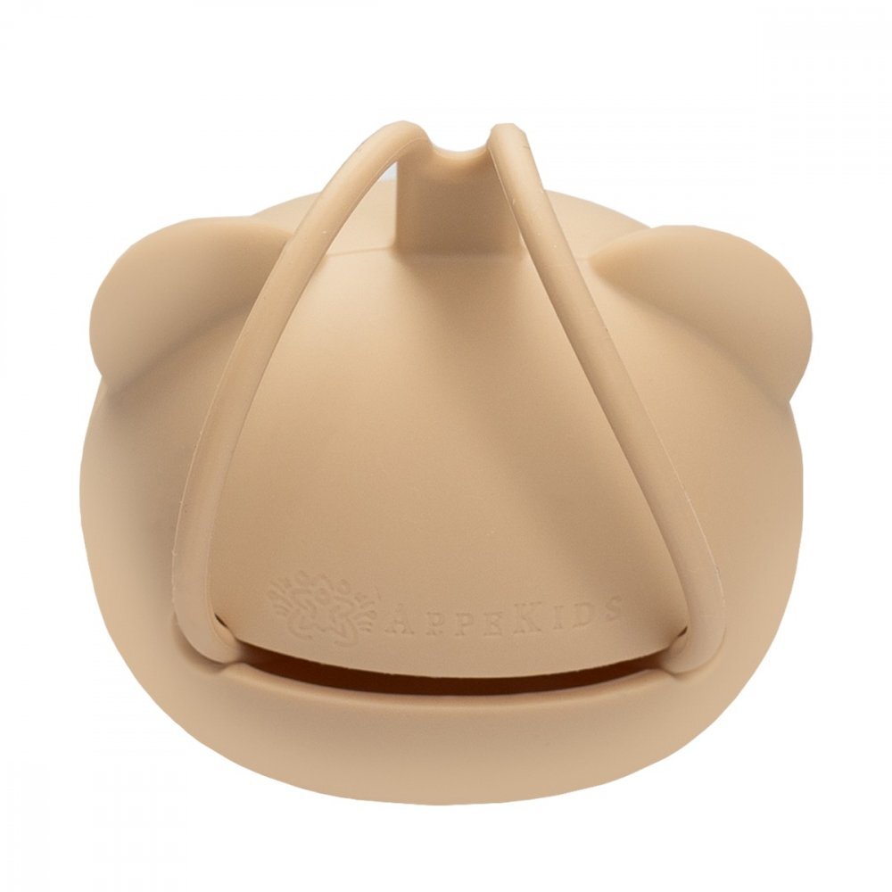 APPEKIDS Suport pentru suzeta din silicon The Little Bear Bubble Beige