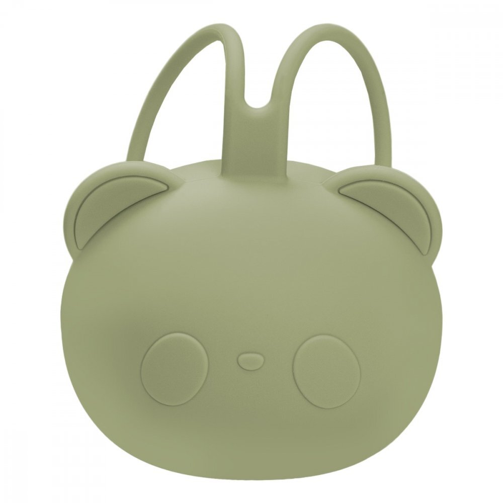 APPEKIDS Suport pentru suzeta din silicon The Little Bear Raw Green