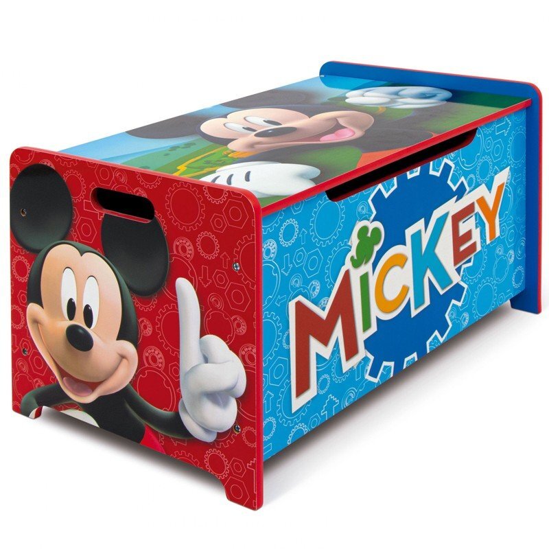 Arditex Ladita din lemn pentru depozitare jucarii Mickey Mouse