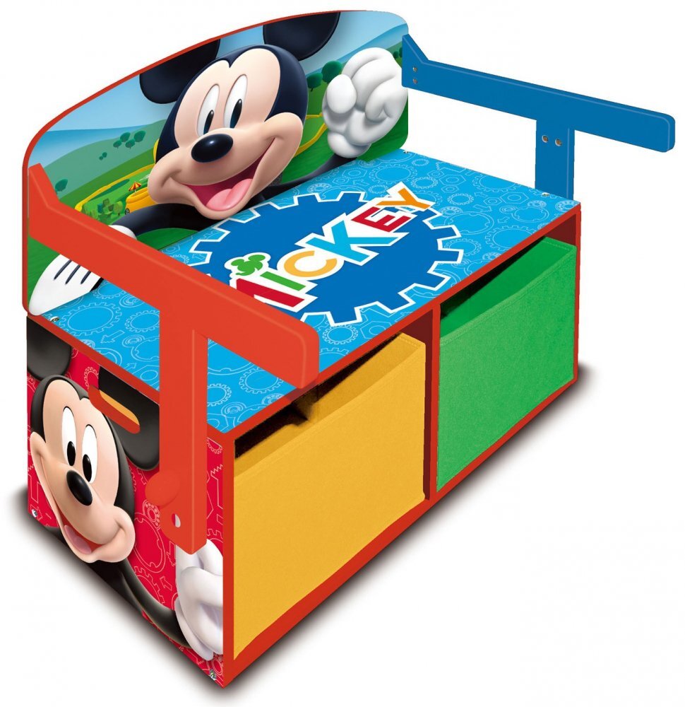 Arditex Mobilier 2 in 1 pentru depozitare jucarii Mickey Mouse Clubhouse