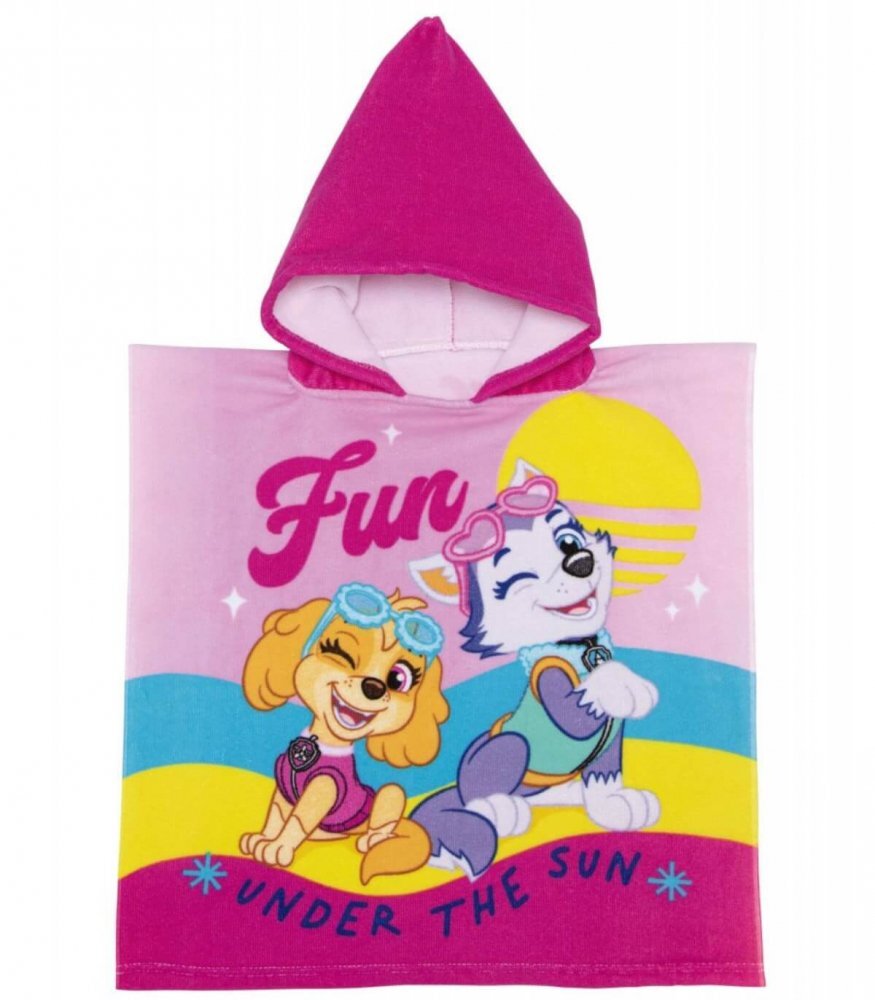 Arditex Poncho pentru fetite 50x100 cm Paw Patrol