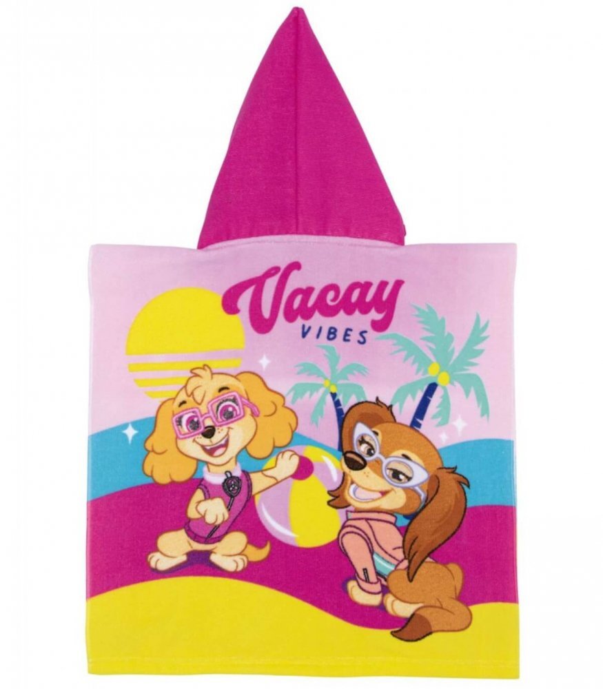 Arditex Poncho pentru fetite 50x100 cm Paw Patrol