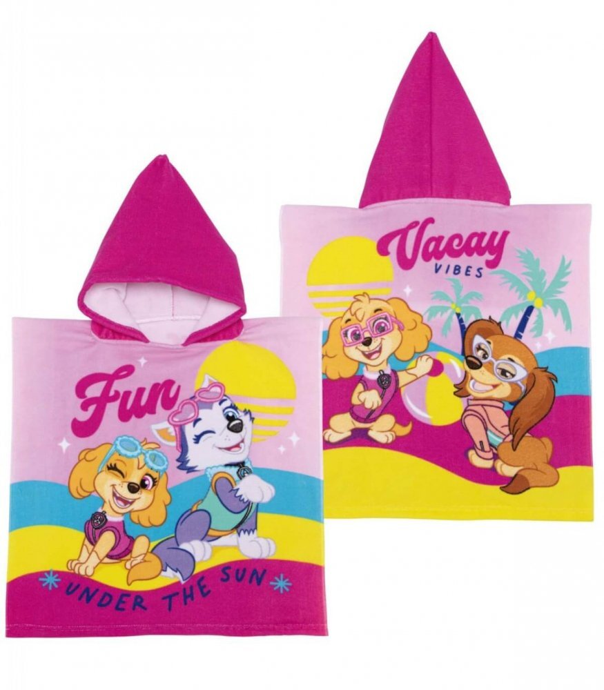 Arditex Poncho pentru fetite 50x100 cm Paw Patrol