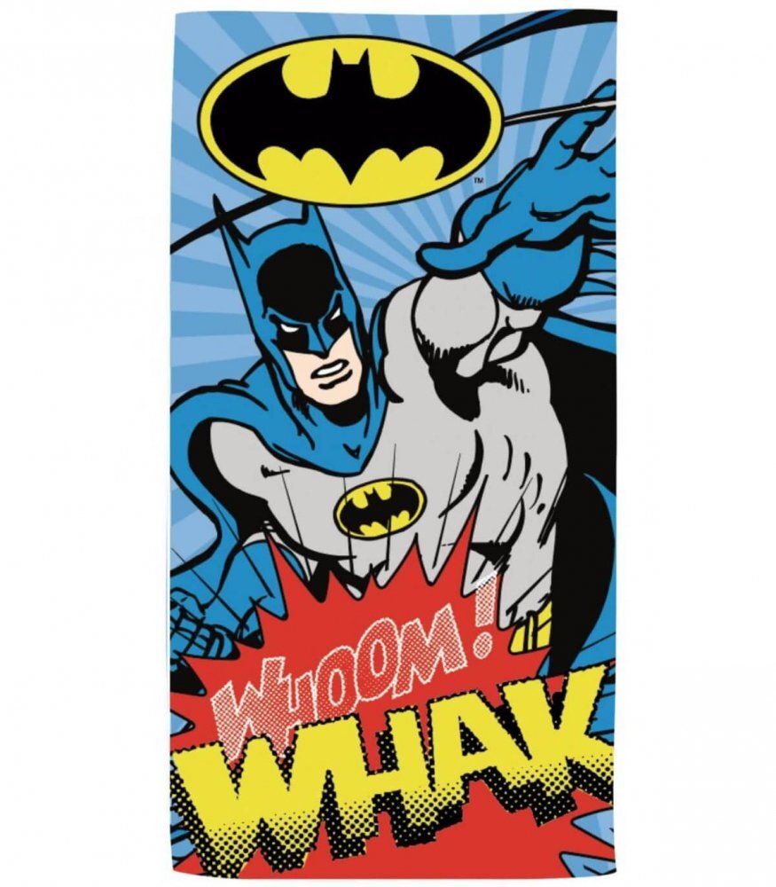 Arditex Prosop de plaja pentru copii Batman 140x70 cm
