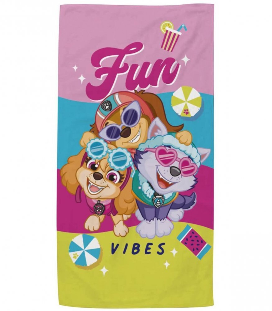 Arditex Prosop de plaja pentru copii Paw Patrol 140x70 cm