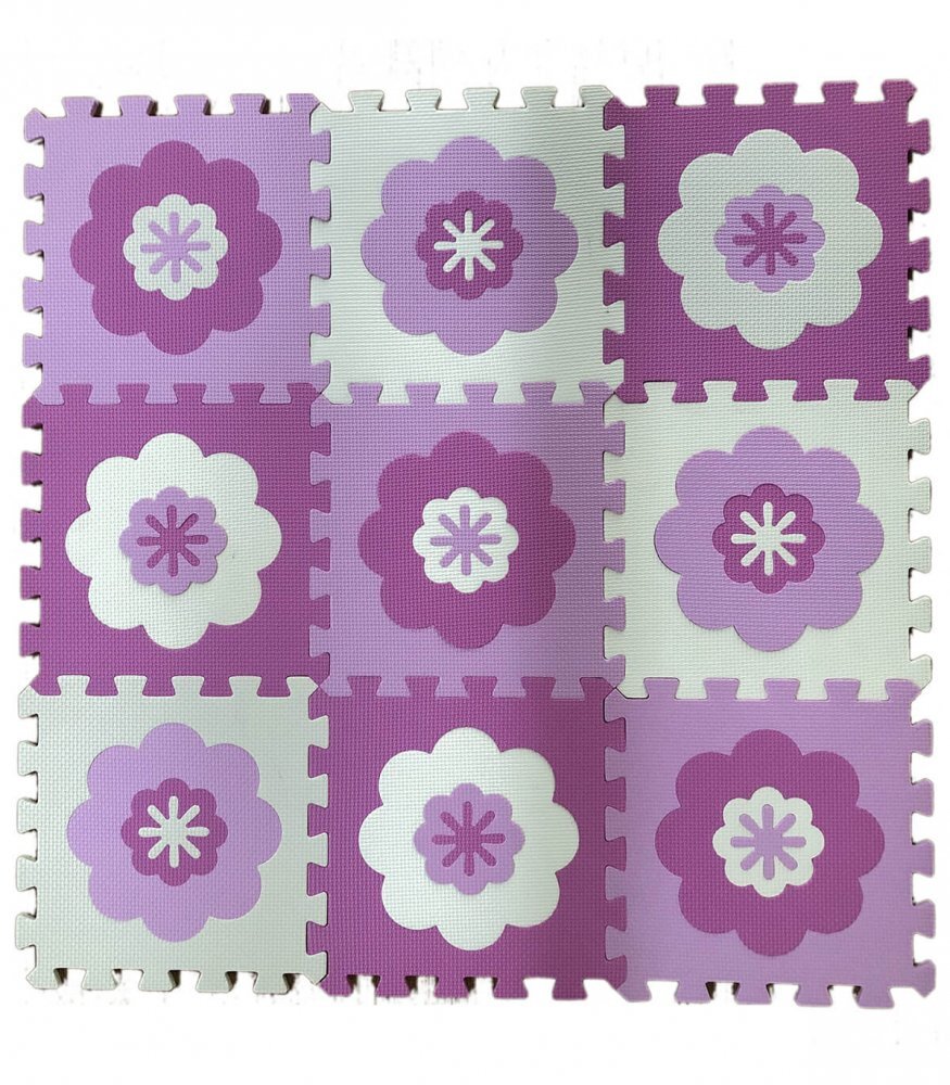 Armtoys Covoras puzzle din spuma cu flori 9 piese