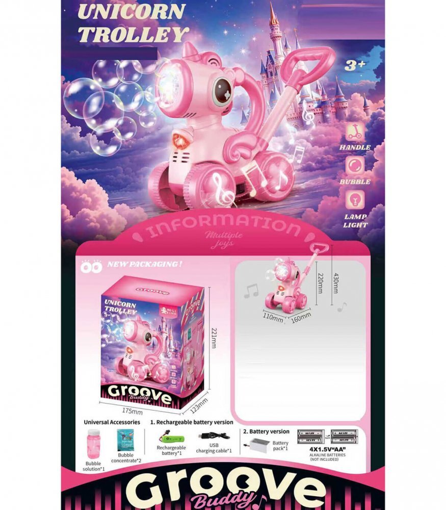 Armtoys Jucarie de facut baloane de sapun Unicorn