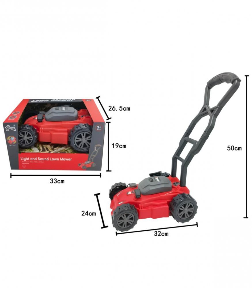 Armtoys Masina de tuns iarba pentru copii electrica rosie