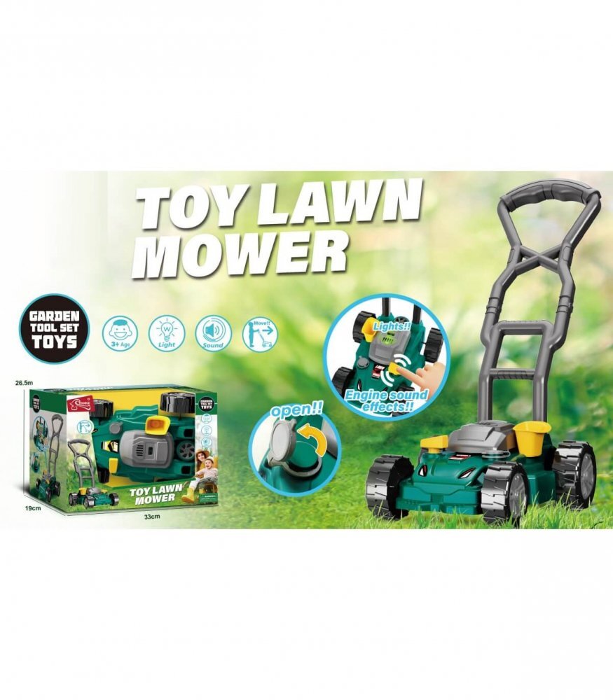 Armtoys Masina de tuns iarba pentru copii electrica verde