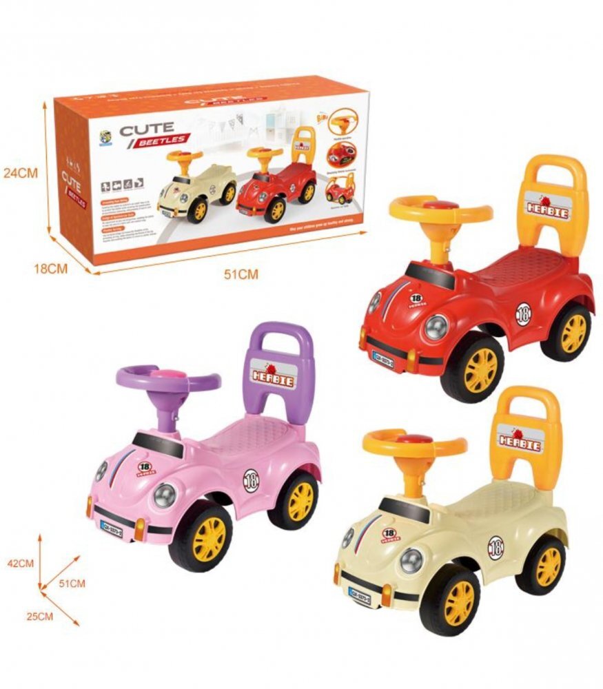 Armtoys Masinuta pentru copii Ride-On cu volan si claxon