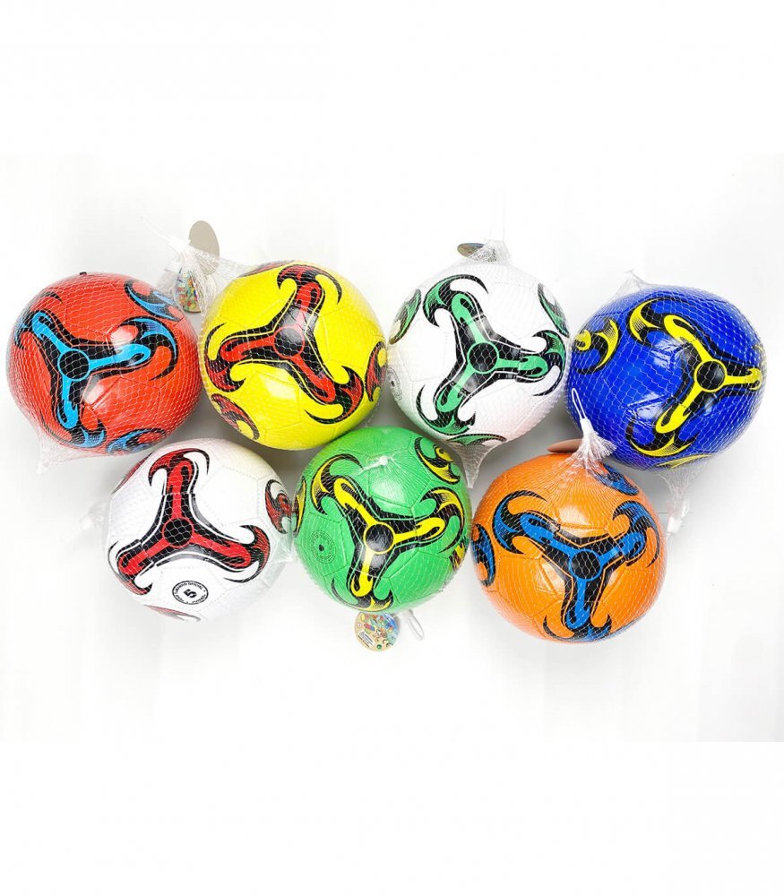 Armtoys Minge de fotbal din piele ecologica multicolora