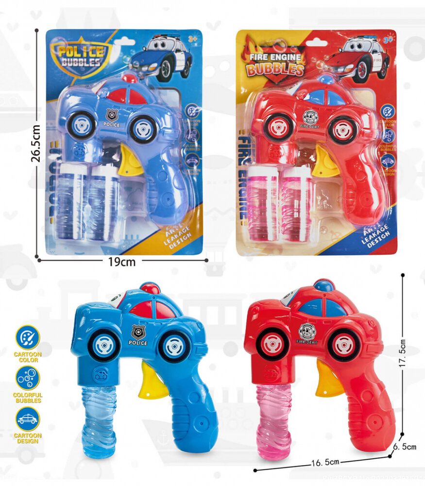 Armtoys Pistol cu baloane de sapun Masinuta de politie