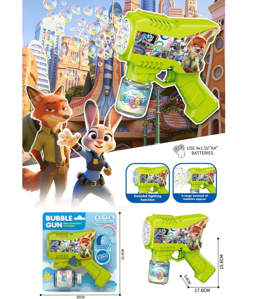 Armtoys Pistol pentru baloane de sapun Zootopia