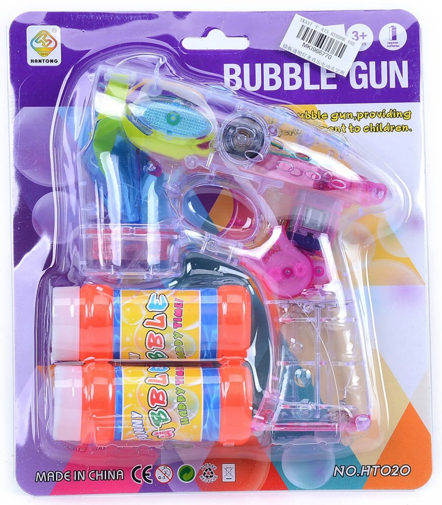 Armtoys Pistol transparent pentru baloane de sapun cu 2 rezerve