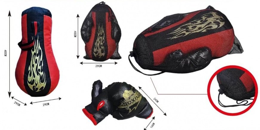 Armtoys Ring de box pentru copii 40 cm cu manusi si sac