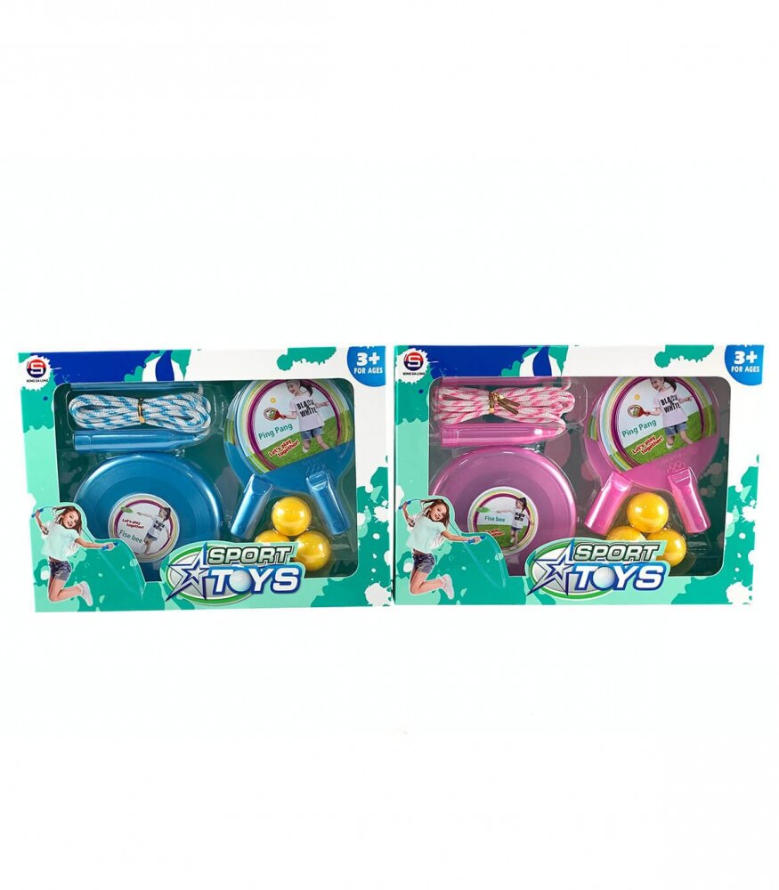 Armtoys Set 3 in 1 ping pong frisbee si coarda de sarit