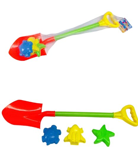Armtoys Set de joaca cu lopata cu 3 forme de nisip 58 cm