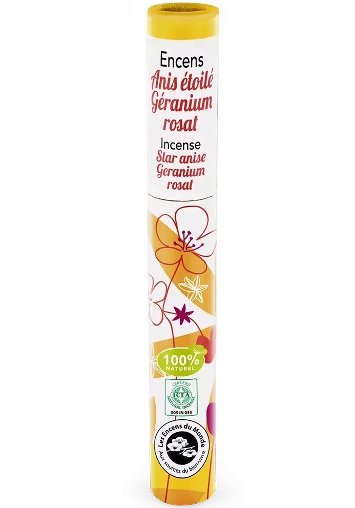 Aromandise Betisoare parfumate naturale japoneze anason stelat si geraniu 30 buc