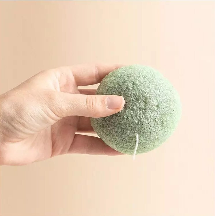 Aromandise Burete natural Konjac cu argila verde si ceai verde