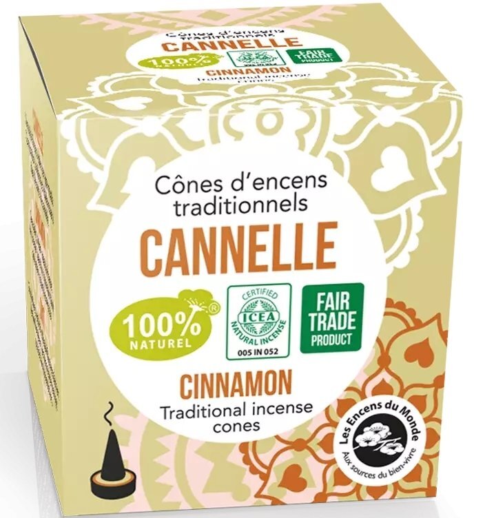 Aromandise Conuri parfumate naturale indiene scortisoara 12 bucati