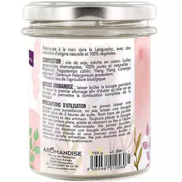 Aromandise Lumanare parfumata naturala vegana Caline imbratisare 150g