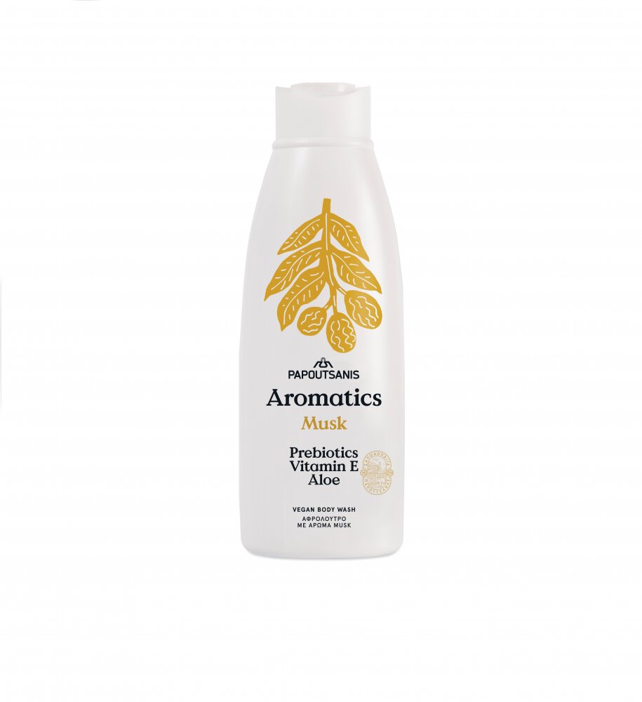 AROMATICS Gel de dus 100 vegan Musk cu prebiotice si vit E 650 ml