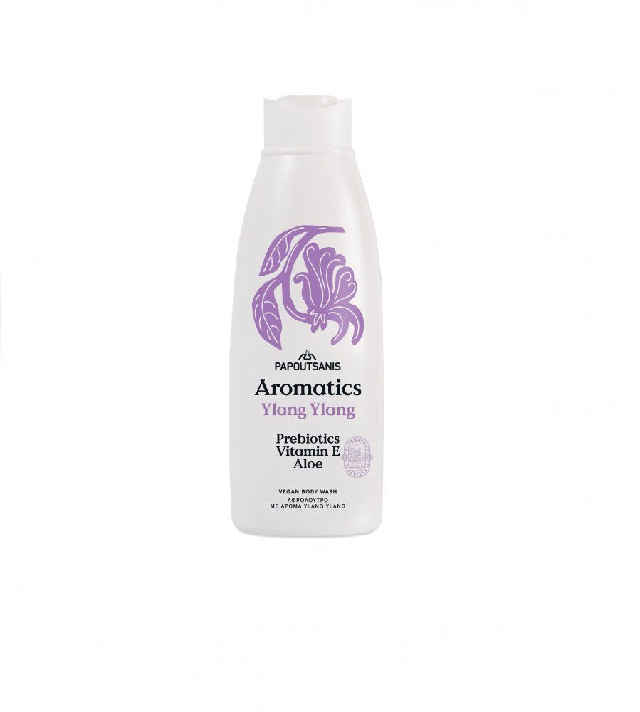 AROMATICS Gel de dus 100 vegan Ylang Ylang cu prebiotice si vit E 650 ml