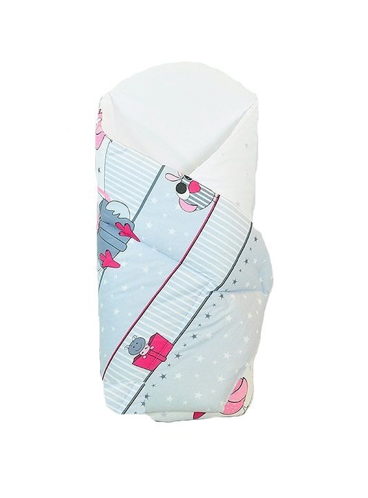 Arus Paturica de infasat multifunctionala standard 80x80 cm Pink Owls New2