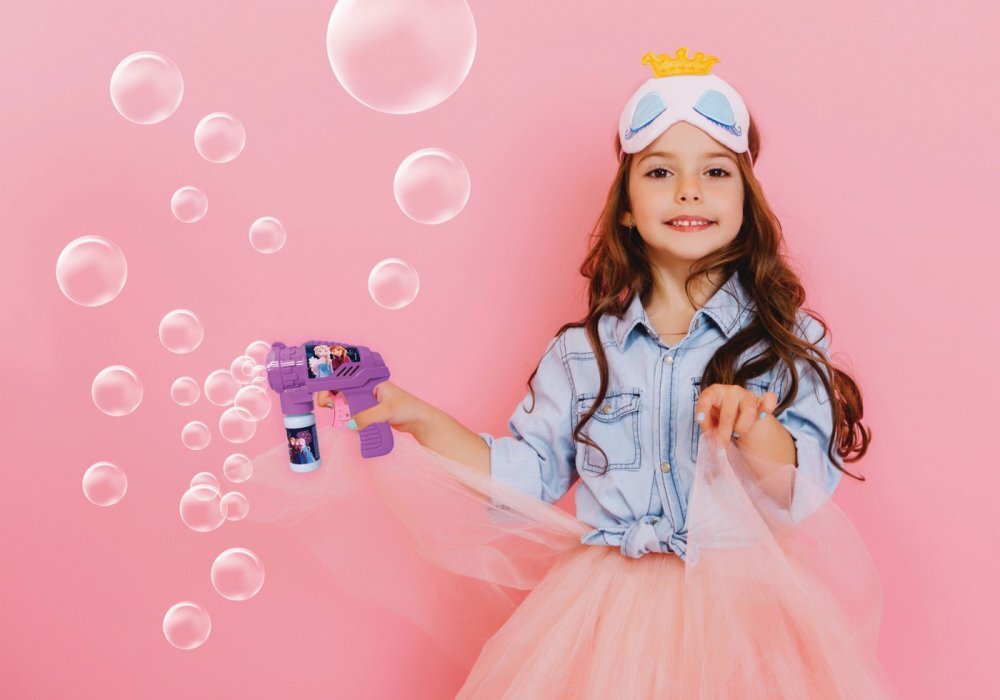 AS Jucarie pentru copii Frozen 2 pistol de facut baloane