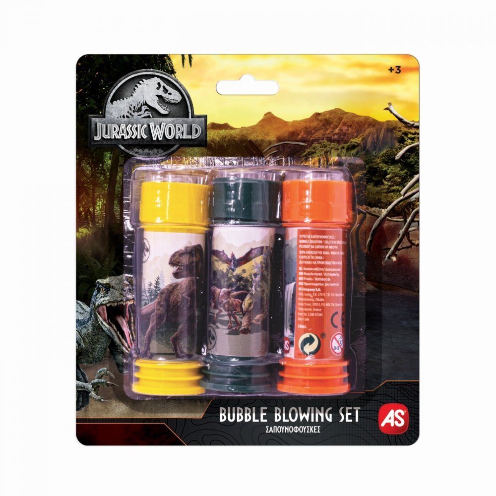 AS Set pentru baloane de sapun Jursic World
