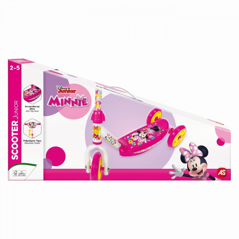 AS Trotineta cu 3 roti Minnie ghidon reglabil greutate admisa 20 kg