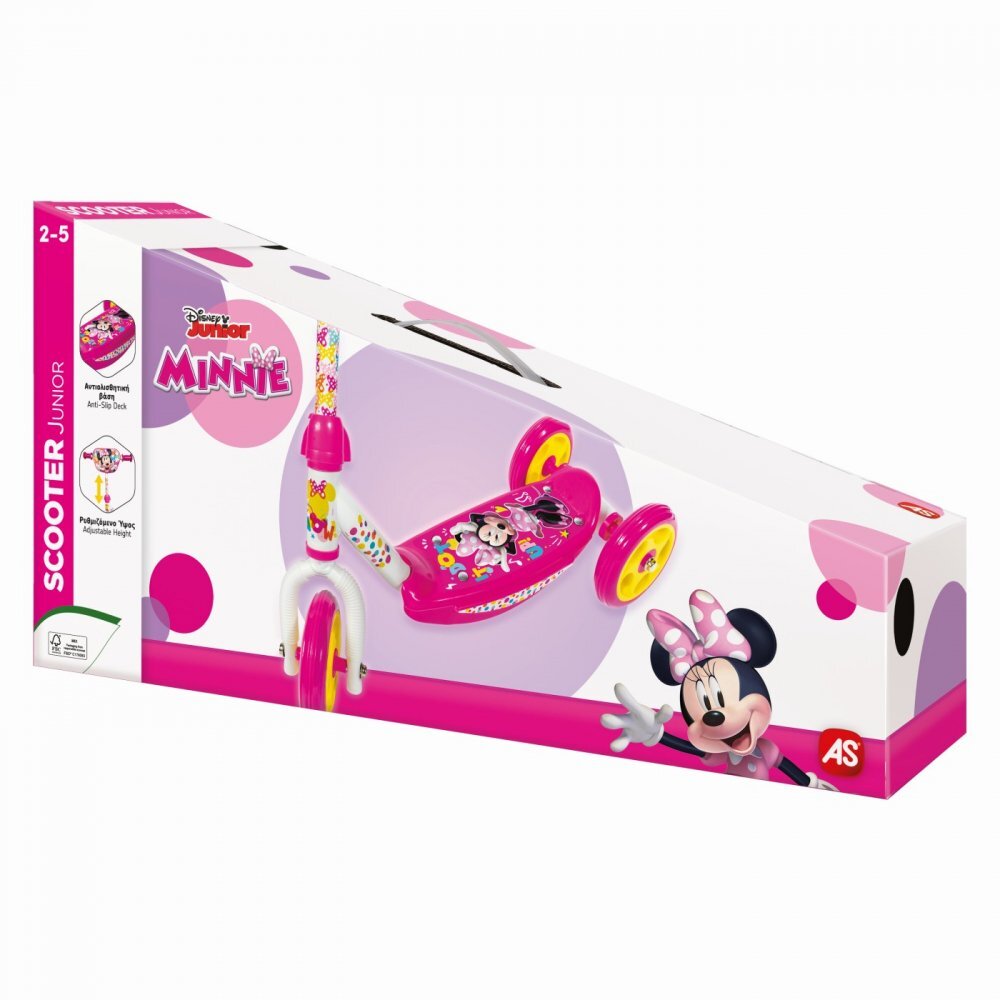 AS Trotineta cu 3 roti Minnie ghidon reglabil greutate admisa 20 kg